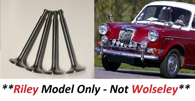 INLET VALVES x4 (Riley 1.5 Saloon) (1958- 65) 